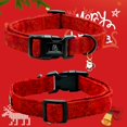 thumbnail image 3 of Collar para perro Lionheart Glory, ajustable, rojo, navideño, suave, 3 of 6