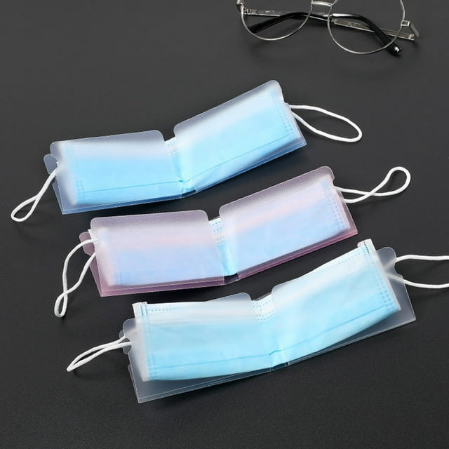 5 Pcs Support de Masque Jetable Organisateur Clip de Rangement pour Masque Facial Pliable en Plastique PP