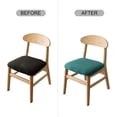 thumbnail image 7 of Genina Waterproof Seat Covers for Dining Room Chairs seat Covers Kitchen Chair Covers slipcovers (Beige, 4 Pcs), 7 of 7