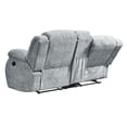 thumbnail image 4 of Global Furniture USA U250 Grey Console Reclining Loveseat with Cup Holders, Modern 2-Seater Recliner Sofa, Polyester Upholstery, 4 of 6