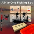 thumbnail image 3 of DaddyGoFish Spinning Fishing Rod and Reel Combo Set with Tackle Box | Fishing Pole | Carbon Fiber Telescopic Fishing Rod Kit | Spinning Reel for Travel Saltwater Freshwater Fishing Gear Kit, 3 of 7