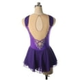 thumbnail image 3 of Girls' Figure Skating Dress. Sleeveless, rhinestone. For ballet dance stage performance and competition, 3 of 7