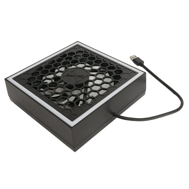 Ventilador superior de consola, 3 velocidades, 7 modos de iluminación, ventilador de refrigeración superior con LED RGB, puerto USB 3.0, puerto USB 2.0 para Xbox Series X