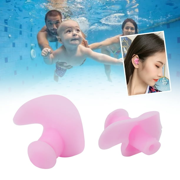 Bouchons d'oreille pour la natation pour enfants, bouchons d'oreille en silicone  réutilisables imperméables pour enfants pour la baignade et autres sports  nautiques, lot de 2 paires