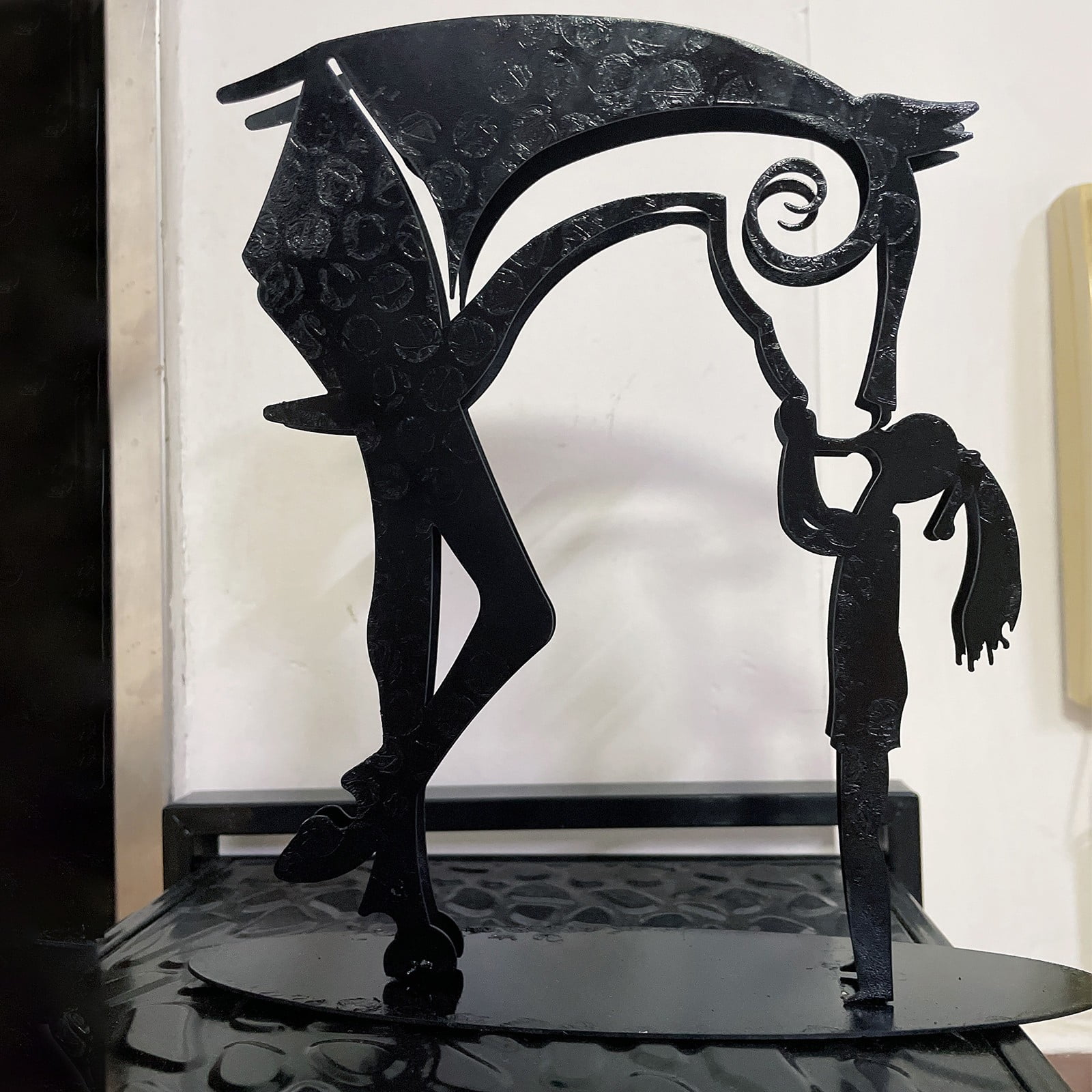 Buy KissHorse Sculpture Modern Statue Rustic Metal Art Men Gift Horse