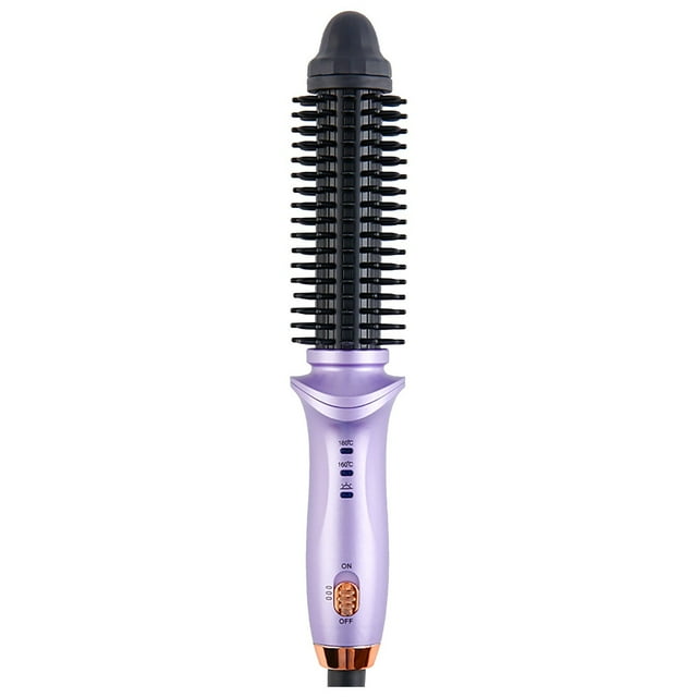 2-in-1 Heated Curling Comb - Thermostatic Technology, Two Gears - Ceramic Coating, Anti-Snag - for Curly/Straight Hair, Travel