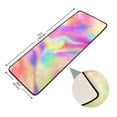 thumbnail image 2 of 2' x 6' Hallway Runner Rugs Modern Floor Carpet Non Slip Entryway Mat Bedroom Bathroom Kitchen Abstract Rainbow Tie-dye Pink, 2 of 7