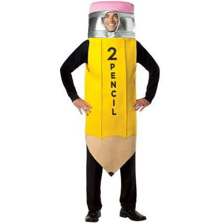 Pencil Men's Adult Halloween Costume, One Size,