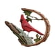 thumbnail image 2 of Resina Pájaro Adornos Decoración de pared Artesanía Artesanía Escultura animal hecha DIY Cardenal en una rama para decoración de DYNWAVEMX pequeña estatua de pájaro, 2 of 7