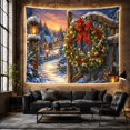 thumbnail image 6 of Picturesque Village At With Twilight, Mystical Fantasy for Space Lovers, Galaxy Room Decor Room Accent, Christmas Gift, Tapestry Wall Hanging for Bedroom and Dorm, 6 of 7