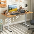 thumbnail image 2 of Gymax 55'' Electric Standing Desk Height Adjustable Home Office Table w/Hook Natural, 2 of 10