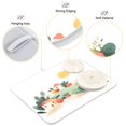 thumbnail image 3 of Iauyy Dish Drying Mat for Kitchen Counter, Super Absorbent & Hanging 16x18 / 18x24 Inch (S/M) Houses and Fruits, 3 of 8