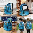 thumbnail image 3 of Xoenoiee Dachshund Underwater Seashell Coral Print Backpack for School Girls Boys 3 in 1 Book Bag with Lunch Box Pencil Case Elementary Students Bookbag School Bag Set Kids Back to School Supplies, 3 of 6