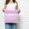 thumbnail image 2 of Purple Pink Boho Pillow Covers 24x24 Inch Decorative Throw Pillow Cover, Vintage Ethnic Tribe Abstract Art Sofa Pillowcases Accent Cushion Case Home Decor Bedroom Living Room, 2 of 6