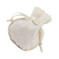 thumbnail image 4 of Bag Pouch Drawstring Gift Storage Packaging Small Organizer Ring Earrings Jewelry Case Pendants Storing Wdding Cream-colored, 4 of 7
