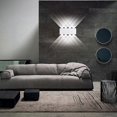 thumbnail image 3 of Modern LED Ceiling Light Waterproof Aluminum Wall Sconce Washer Light Indoor Outdoor Hallway Corridor 8w Black, 3 of 5