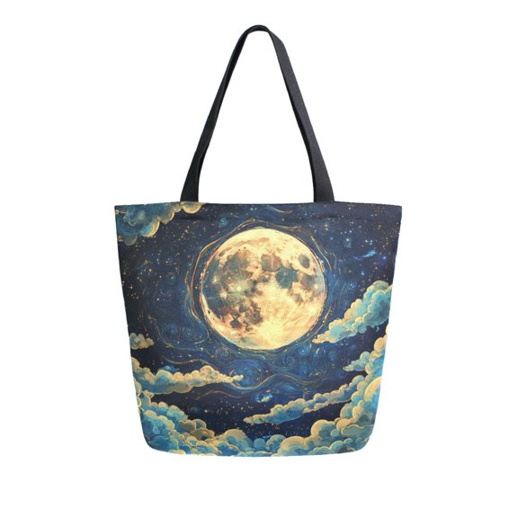DIXRUYEE Tote Bag Women Weekender Travel Bag Shoulder Handbag Celestial Moonlit Dream Printed