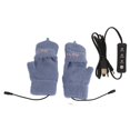 thumbnail image 2 of Fingerless Heating Warmer, Stretchy 3 Heat Levels Fit Comfortably Convenient Double Sided Heating Heating Mitten Gloves  for Riding for Autumn for Typing, 2 of 8