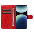 thumbnail image 4 of For Xiaomi Redmi Note 14 Pro 4G PU Leather Case Flower Pattern Wallet Stand Phone Cover - Green, 4 of 5