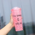 thumbnail image 4 of npkgvia cupsClearance,Summer Straw Cup Portable Double Layer Straw Portable Water Cup Ice Cuptools, 4 of 4