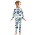 thumbnail image 6 of FORMRS Long Sleeve Top and Pants Pajama Set for Niños 2-Piece Sleepwear, Sizes 18M-8Y, Cartoon Cute Cat, 6 of 6