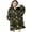 Softballs and Text Black Pattern, variant on Baseballs Quotes Black Pattern Flannel Blanket Hoodies for Teens ,Teens Oversize Sherpa Wearable Hooded Blanket Sweatshirt with Super Pockets