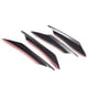 thumbnail image 3 of 4 Uds. Alerón de parachoques delantero Universal, aleta divisora de labios, estilo de fibra de carbono, Kits de carrocería Exterior para coche, 3 of 5