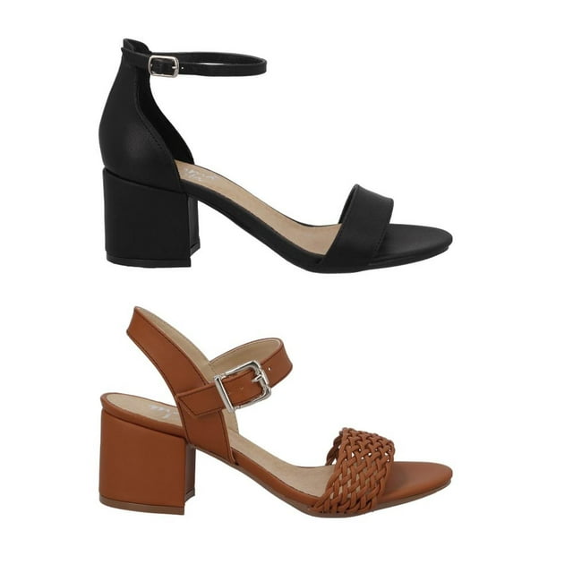 2 Pack Sandalias Mujer MAMA LOLA Comodas Calor negro 23
