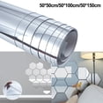 thumbnail image 3 of Wall Mirror Sticker Mirror Film Self-Adhesive Adhesive Film Bathroom Decoration, 3 of 5