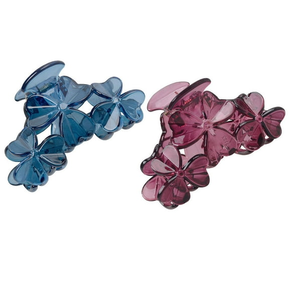 Pretyzoom Fashion Hair Clips Hair Claw Clip Blue 2Pcs