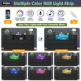 thumbnail image 2 of 10-Drawer White Dresser with Charging Station and LED Lights, 58" Triple Wide TV Stand for TVs up to 65", Large Organizer with Open Cubby, 2 of 5