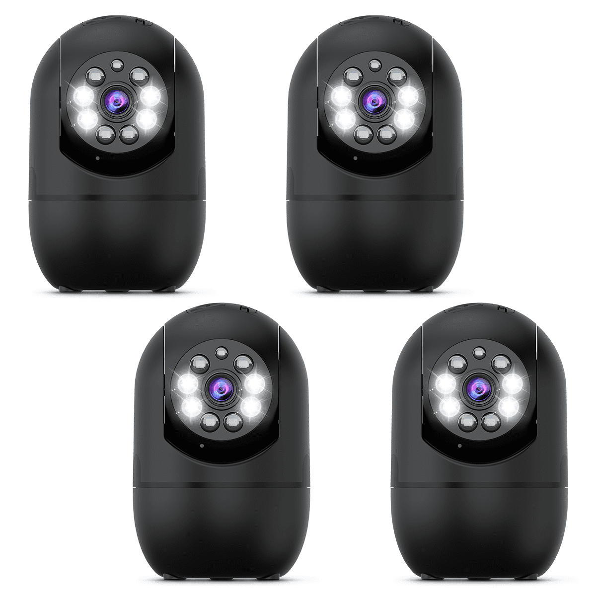 OOSSXX Dual Band Wifi Baby Monitor, 3MP Wireless Security Camera, Indoor Pet Cameras with Phone APP (Black)
