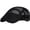 black, variant on Men's Breathable Mesh Flat Newsboy Beret Cap, Adjustable Ivy Driver Hat, Vintage Style