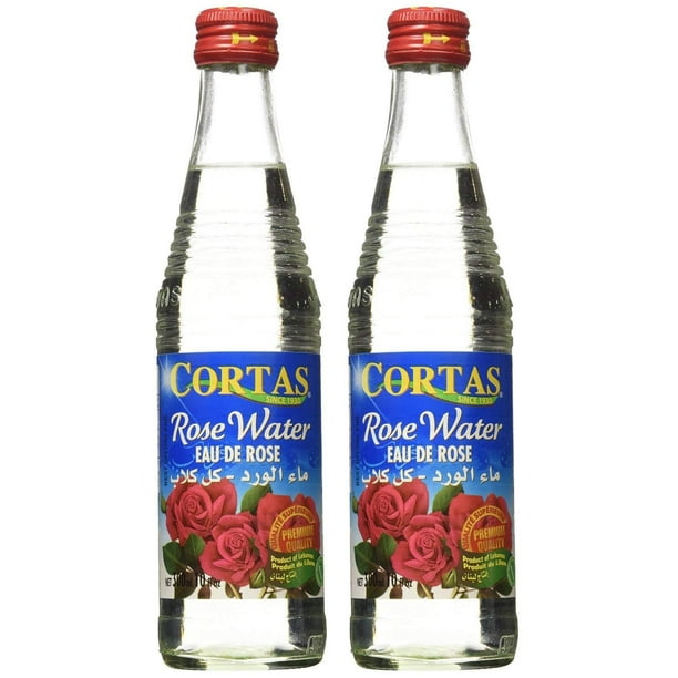 Cortas Premium Rose Water 10 oz Pack 2