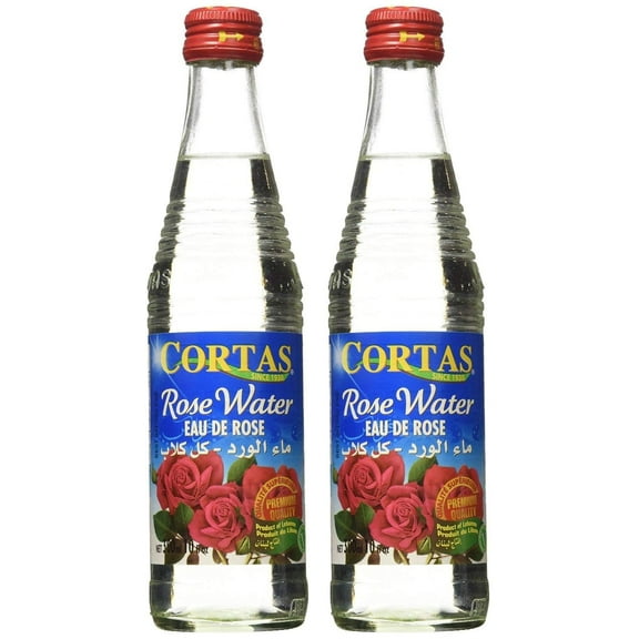 Cortas Premium Rose Water 10 oz - Pack 2
