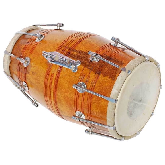 Wooden Dholak Dholki Bolt Tuned Dholak Use For Satsang Good Quality Good Sound