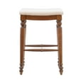 thumbnail image 6 of Linon Martha 30" Backless Bar Stool, Walnut/Natural, 6 of 9