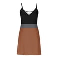 thumbnail image 7 of Bovxnpu Summer Dresses for Women, Sleeveless Mini Dress Sundresses Tank Dresses, Women Summer Casual Slim Suspender With Adjustable Buckle V-neck Jumpsuit Long Skirt, 7 of 7