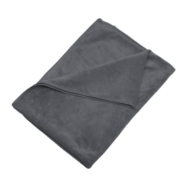 Toalla de limpieza Unique Bargains, toalla de secado para coches, tela de microfibra absorbente gris, 1 pieza 420g/㎡ 60x160cm