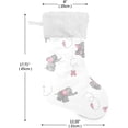 thumbnail image 2 of Coolnut 17.7 Inch Christmas Stockings, 1 PCS Cute Cartoon Elephant Presonalized Large Stocking Sock for Family Holiday Xmas Party Decorations, 2 of 7