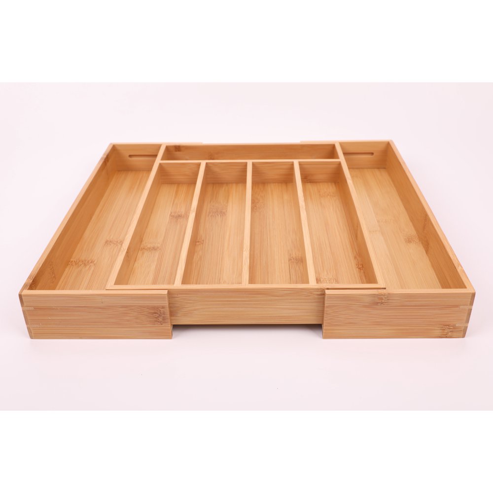 Better Homes & Gardens Natural Bamboo Expandable Cutlery Tray Drawer