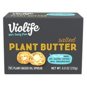 Violife Plant Butter Salted, Dairy-Free Vegan, 8.8 oz Paper Brick (Refrigerated)