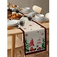thumbnail image 3 of Table Runners 36 Inches Long Dress Scarves, Christmas Gnomes Farmhouse Kitchen/Dining Table Runner, Short Coffee Tablerunners, Xmas Tree Snowflake Rustic Red Black Plaid 13x36 Inch, 3 of 7