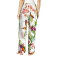 thumbnail image 3 of Kll Womens Birds And Flowers Print Pajama Pants Soft Pajama Bottoms For Women Cozy Lounge Pants, 3 of 9