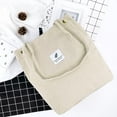 thumbnail image 6 of Ayieyill Corduroy Tote Bag Large for Women Girl Lady Canvas Shoulder Cord Purse and Handbags with Inner Pocket (Beige), 6 of 7