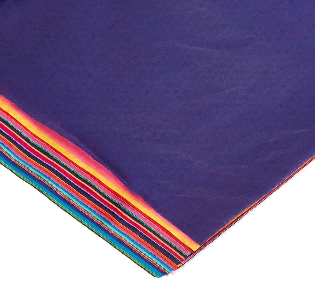 Hygloss Bleeding Tissue Paper 12"X18" 100/Pkg-Assorted