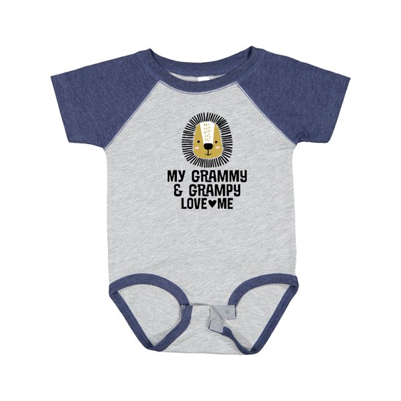 Inktastic My Grammy and Grampy Love Me Boys Baby Bodysuit