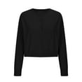thumbnail image 6 of Busydd Women's Sweaters Fashion Knit Button Cardigan Sweaters for Women Casual Comfy Round Neck Solid Color Long Sleeve Women's Cardigans L, 6 of 8