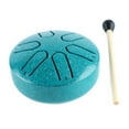 thumbnail image 4 of Handpan Drum Professionnel Mini 6 Note Souci Sans Langue Tambour Percussion Instrument avec Baguette Verte, 4 of 14