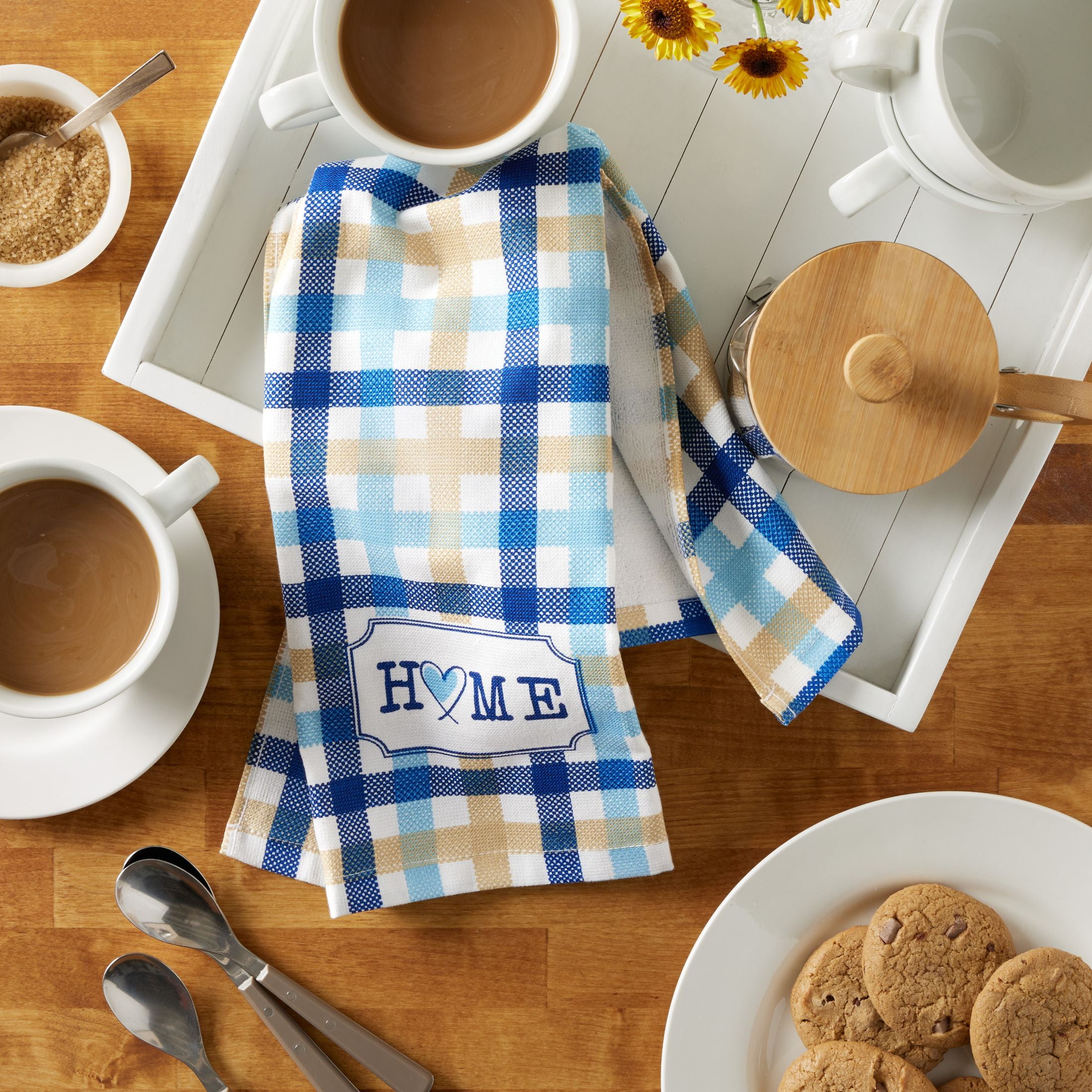 (3 pack) Mainstays Machine Wash Printed Cotton Kitchen Towel